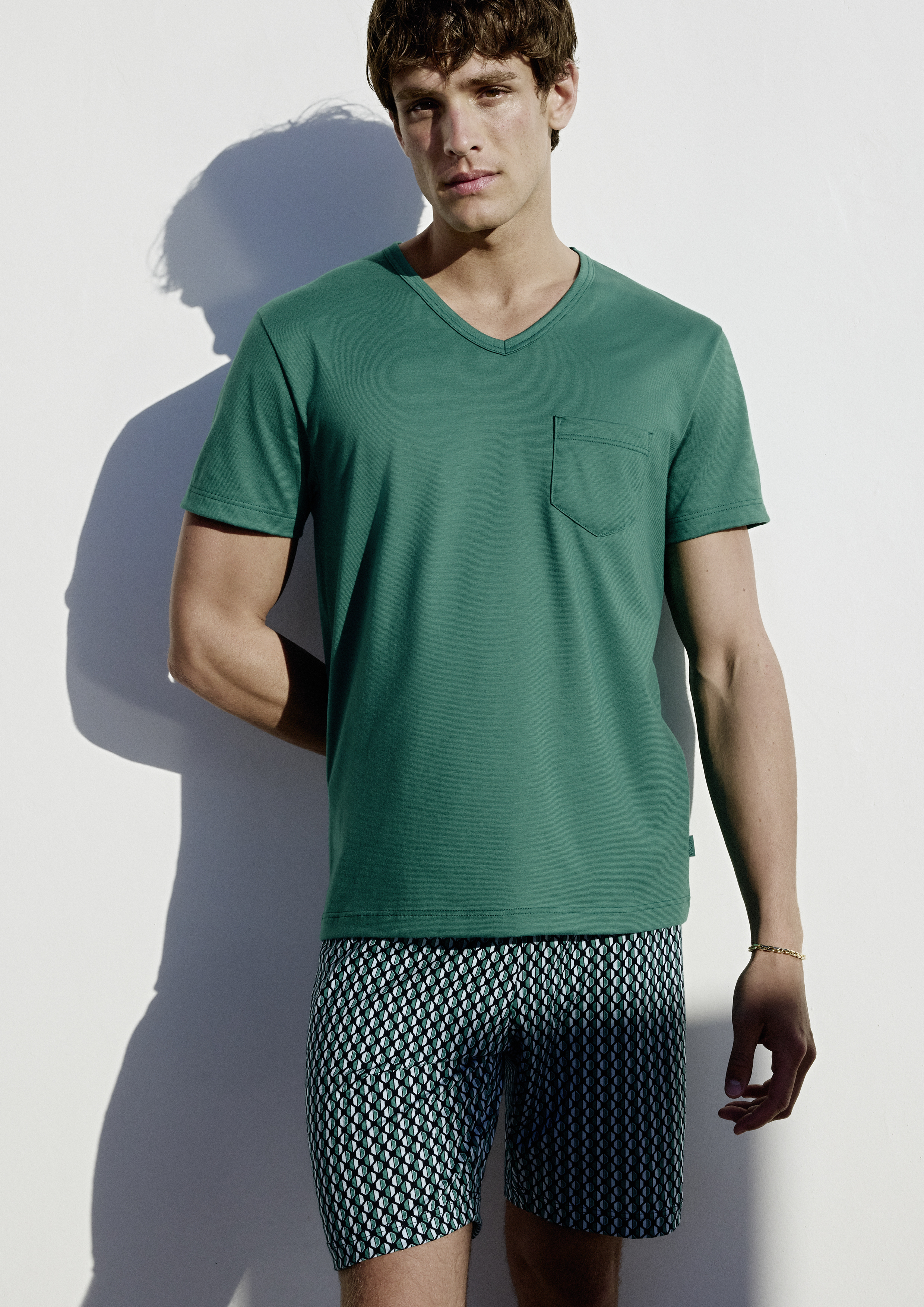 Calida Herren Pyjama in grün
